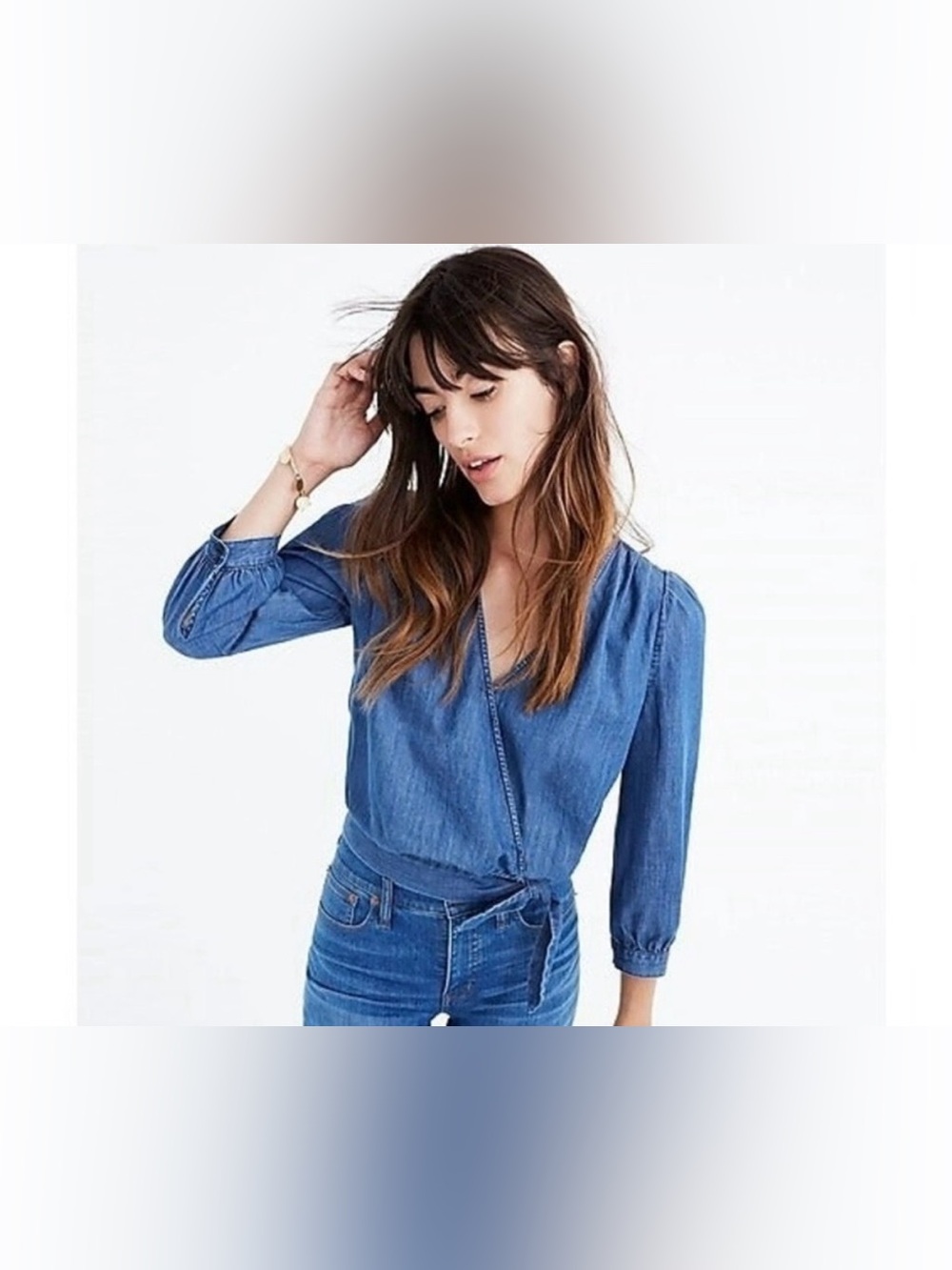 Madewell Denim Wrap Shirt